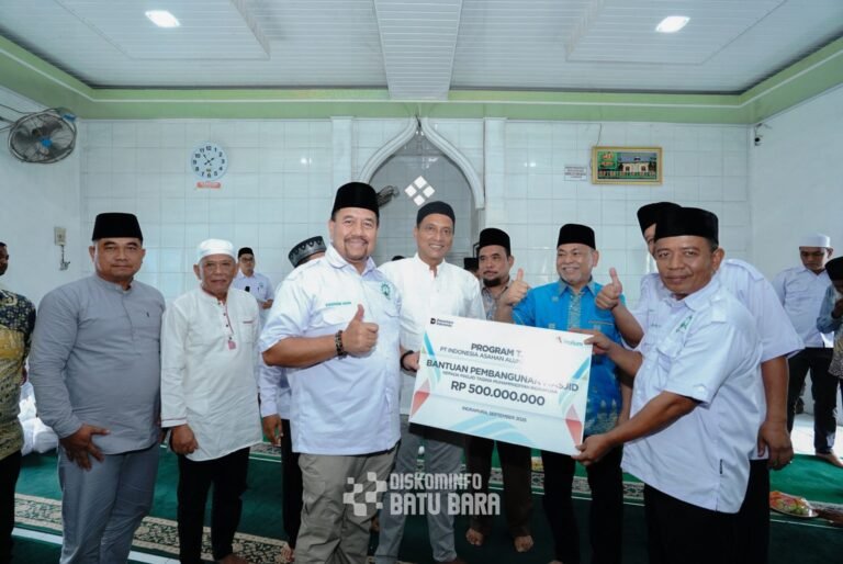 PT. INALUM Salurkan Bantuan untuk Pembangunan Masjid Taqwa Muhammadiyah Indrapura