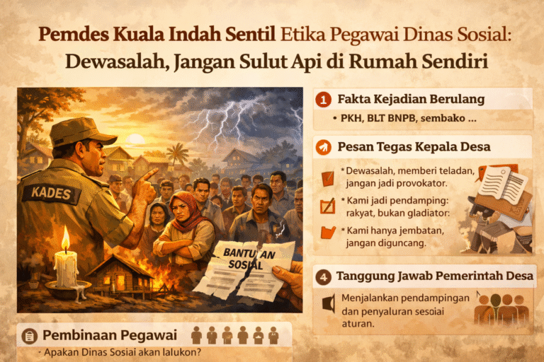 Pemdes Kuala Indah Sentil Etika Pegawai Dinas Sosial: Dewasalah, Jangan Sulut Api di Rumah Sendiri