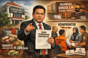 Kasus Dugaan Korupsi Dinas LH Tebing Tinggi Memanas, Kuasa Hukum Ajukan Permohonan Konfrontir Saksi ke JPU