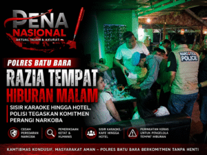 POLRES BATU BARA GEMPUR TEMPAT HIBURAN MALAM, RAZIA INTENSIF CEGAH PEREDARAN NARKOBA