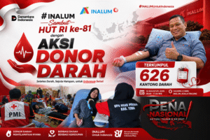INALUM Sambut HUT RI ke-81 dengan Aksi Donor Darah, Himpun 626 Kantong Darah