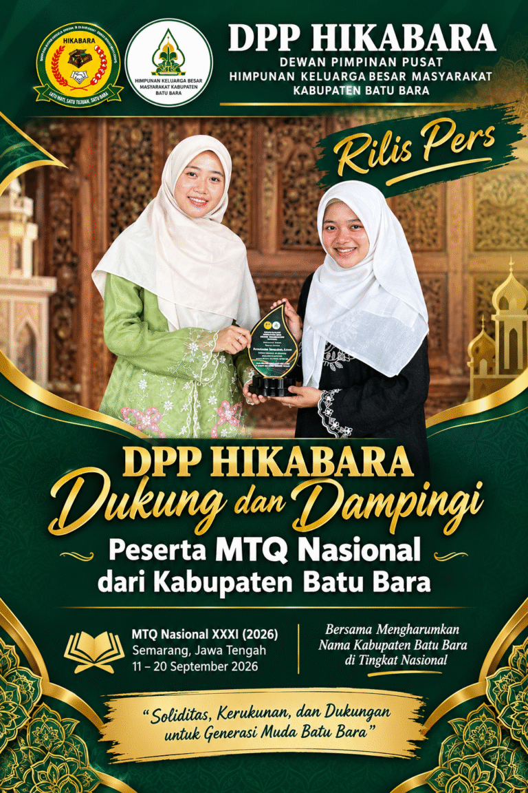 DPP HIKABARA Dukung dan Dampingi Peserta MTQ Nasional dari Batu Bara di Semarang