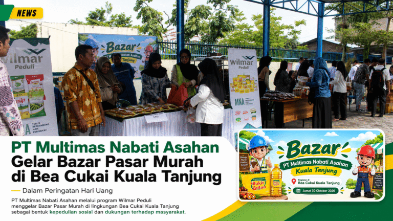 PT Multimas Nabati Asahan Gelar Bazar Pasar Murah di Bea Cukai Kuala Tanjung dalam Peringatan Hari Uang