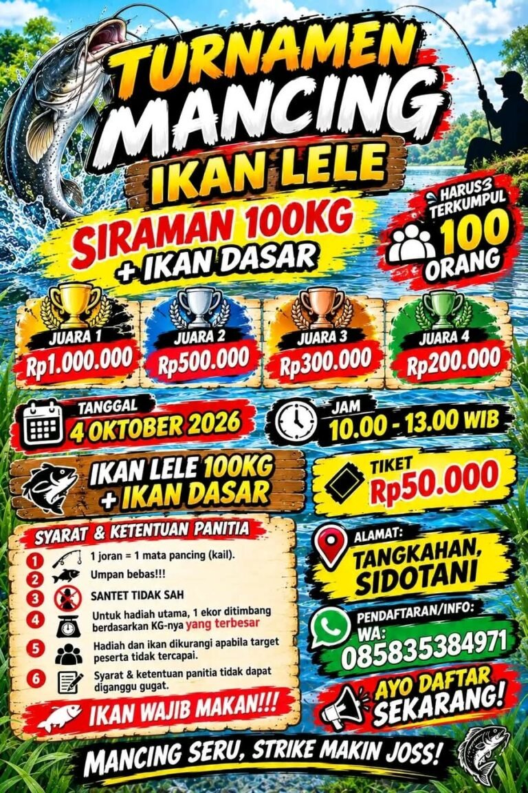 VIRAL! TURNAMEN MANCING IKAN LELE MANIA DI SIMALUNGUN, BUKTIKAN MANCING BUKAN SEKADAR HOBI