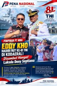 Pimpinan PT MNA Eddy Kho Hadiri HUT ke-81 TNI di Kodaeral I, Disambut Hangat Laksda Deny Septiana